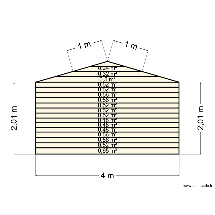 C/AB. Plan de 17 pièces et 8 m2