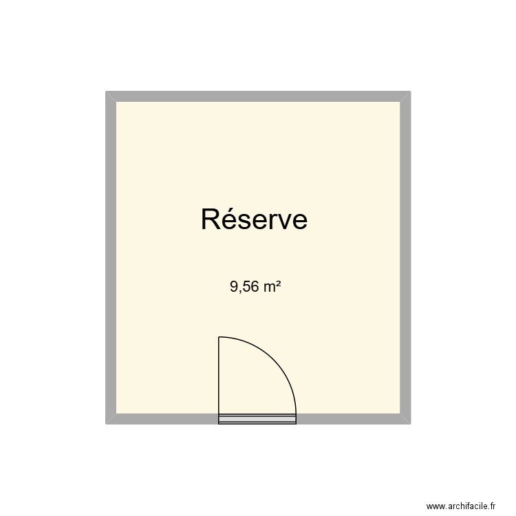 Réserve CHU Helora Jolimont. Plan de 1 pièce et 10 m2