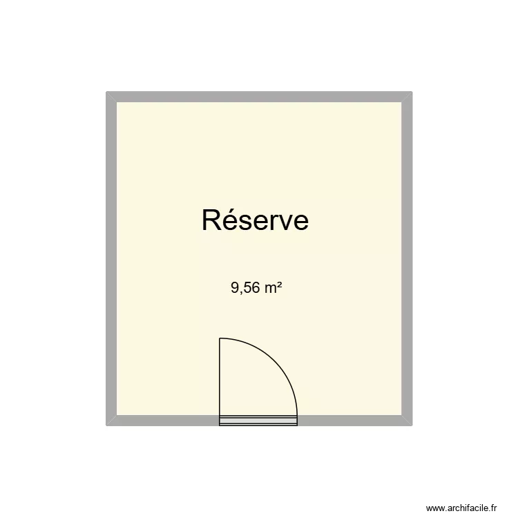 R&eacute;serve CHU Helora Jolimont. Plan de 1 pièce et 10 m²