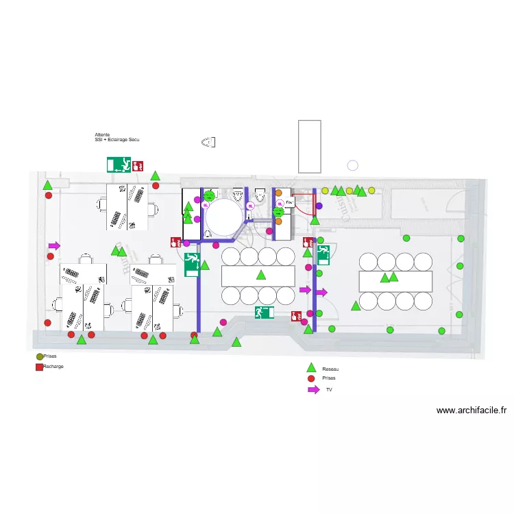 bureau elec. Plan de 