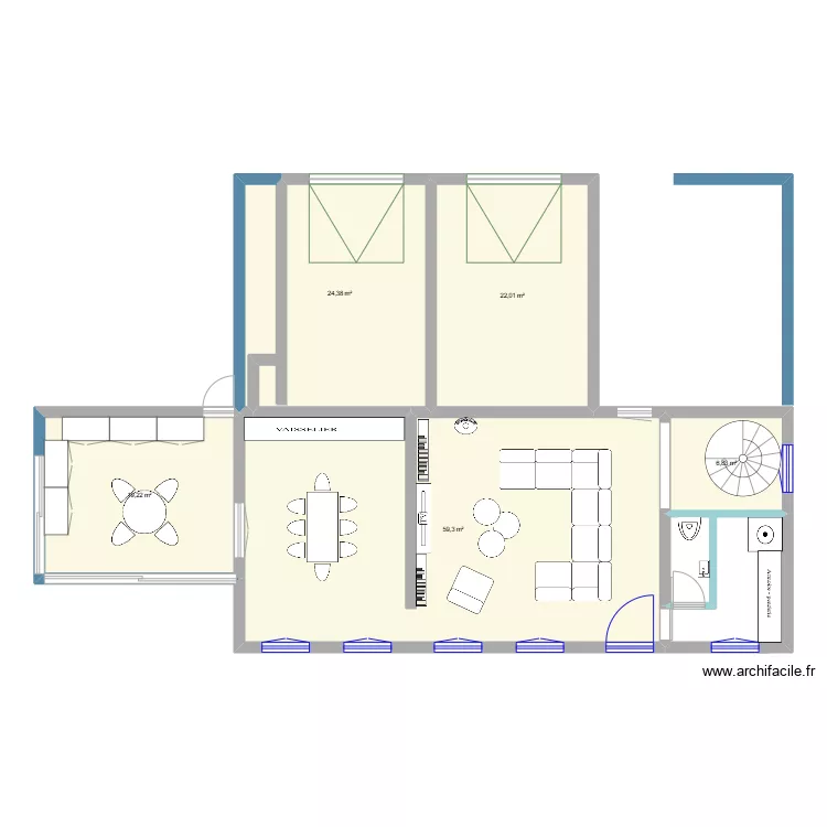 LES BORDES RDC. Plan de LES BORDES RDC. Plan de