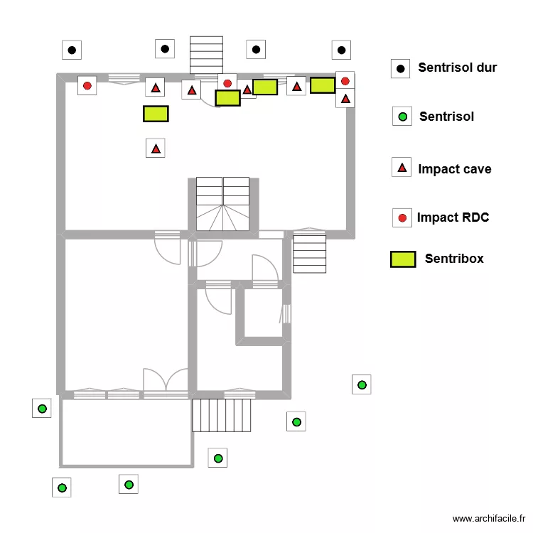 LAROCHE. Plan de 6  et 78 m²