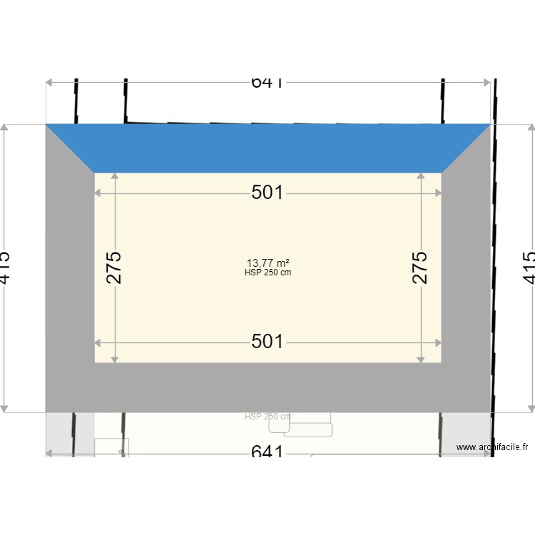 Longère escalier ouest fenetre nord 0425. Plan de 6 pièces et 74 m2