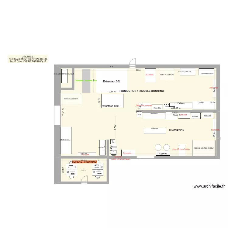 hall pilote ROSE DE MAI 09.09.2025. Plan de 