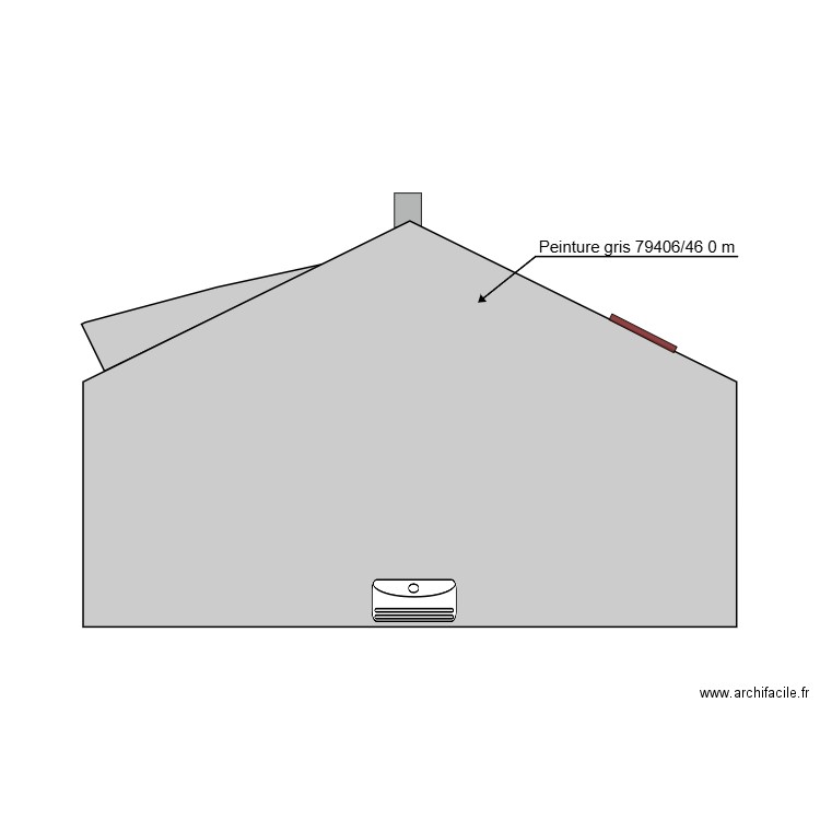 PLAN FACADE EST. Plan de 0 pièce et 0 m2