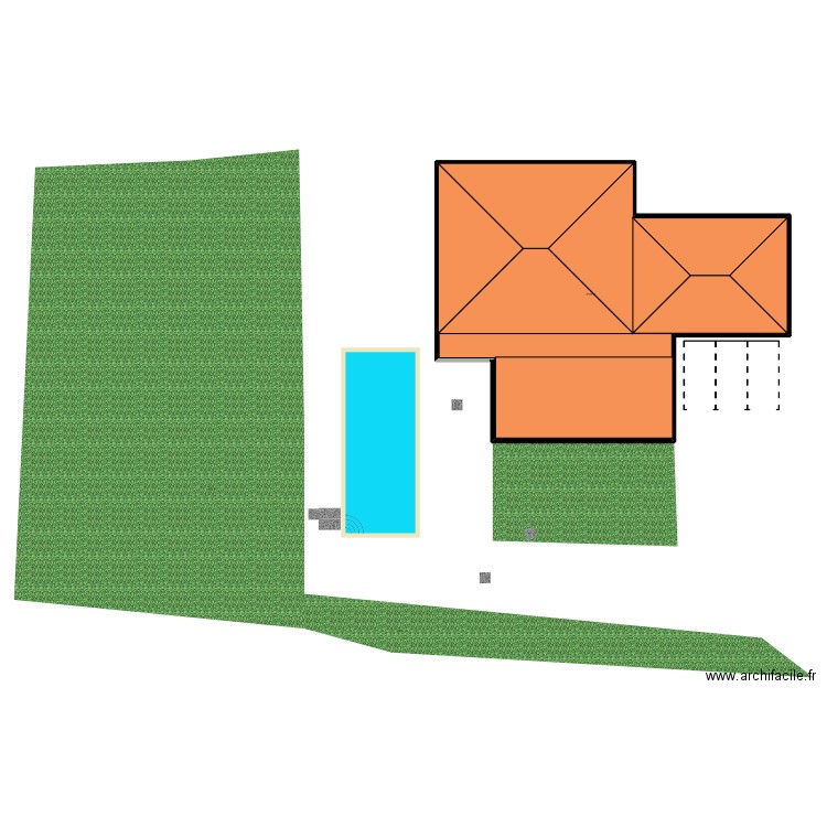 Archange. Plan de 1 pièce et 373 m2