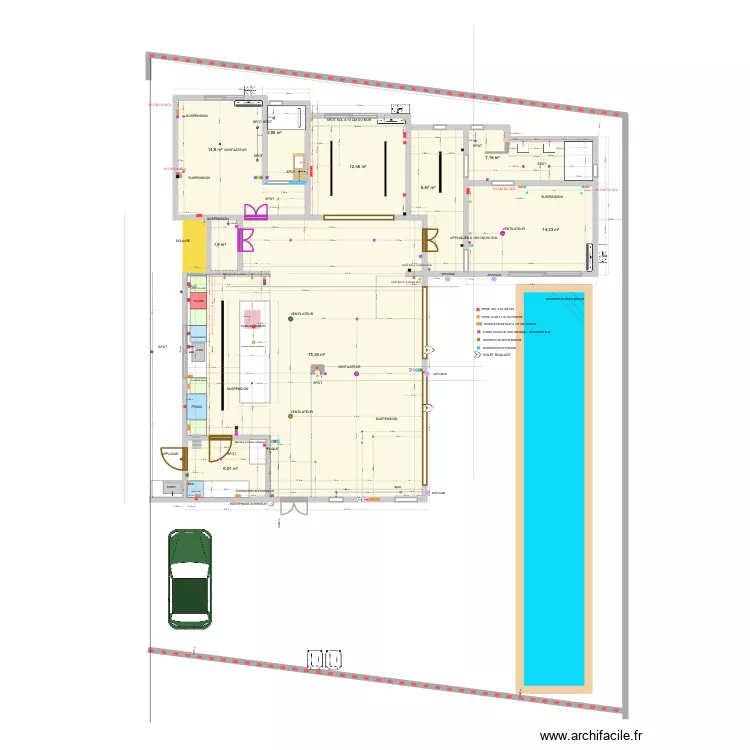 Diamond 12 V2 30 aout. Plan de 9 pièces et 145 m² Diamond 12 V2 30 aout. Plan de 9 pièces et 145 m²