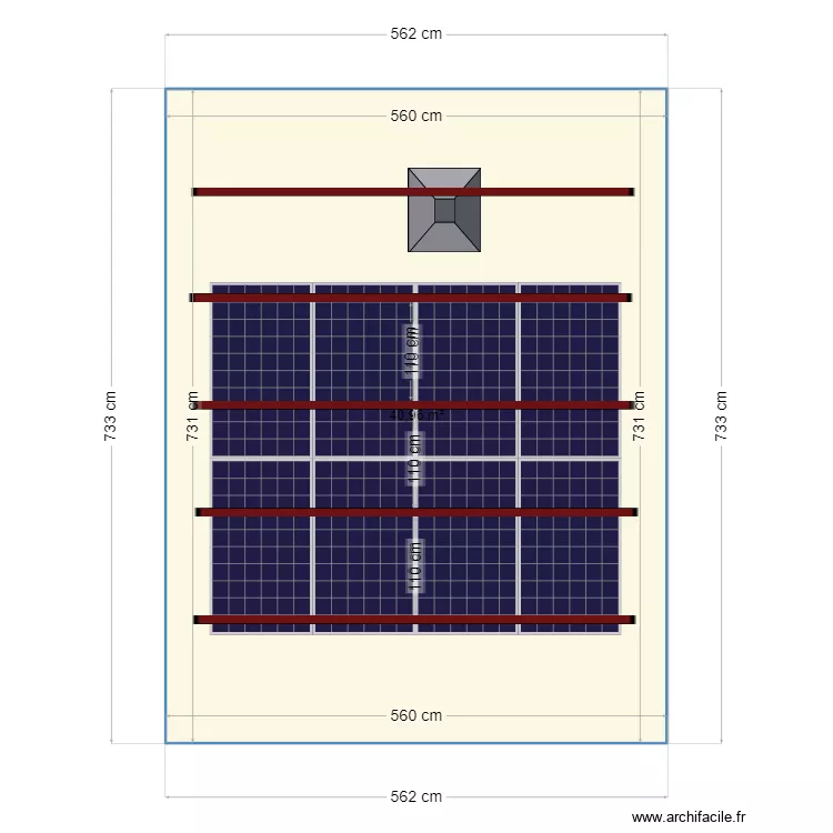 Toiture PV Beausset. Plan de 