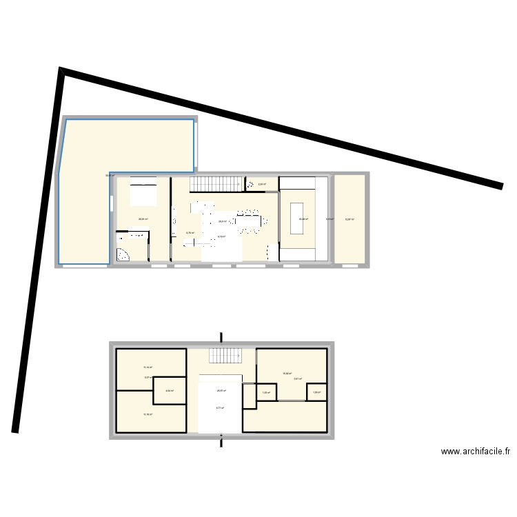 RDC. Plan de 0 pièce et 0 m2