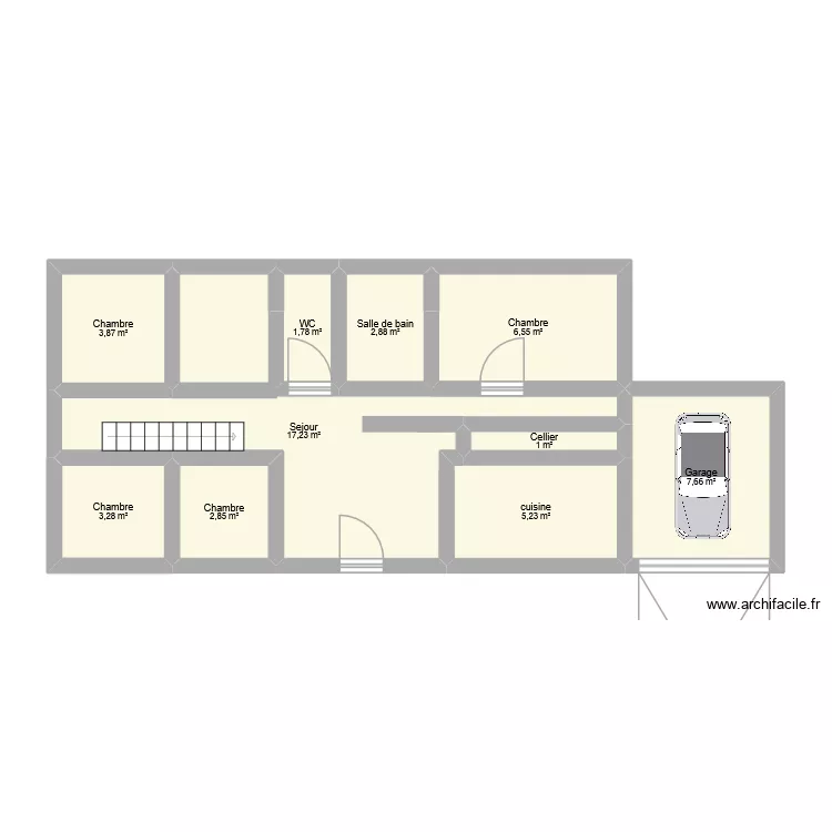 Maison. Plan de 10 pièces et 52 m² Maison. Plan de 10 pièces et 52 m²