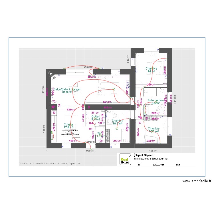 D'JULIAN. Plan de 0 pièce et 0 m2