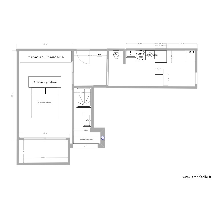 Appartement 1. Plan de 0 pièce et 0 m2