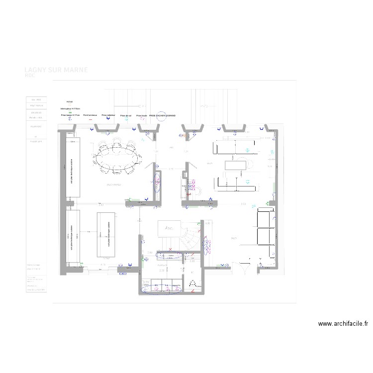 PRISE / INTER RDC. Plan de 0 pièce et 0 m2