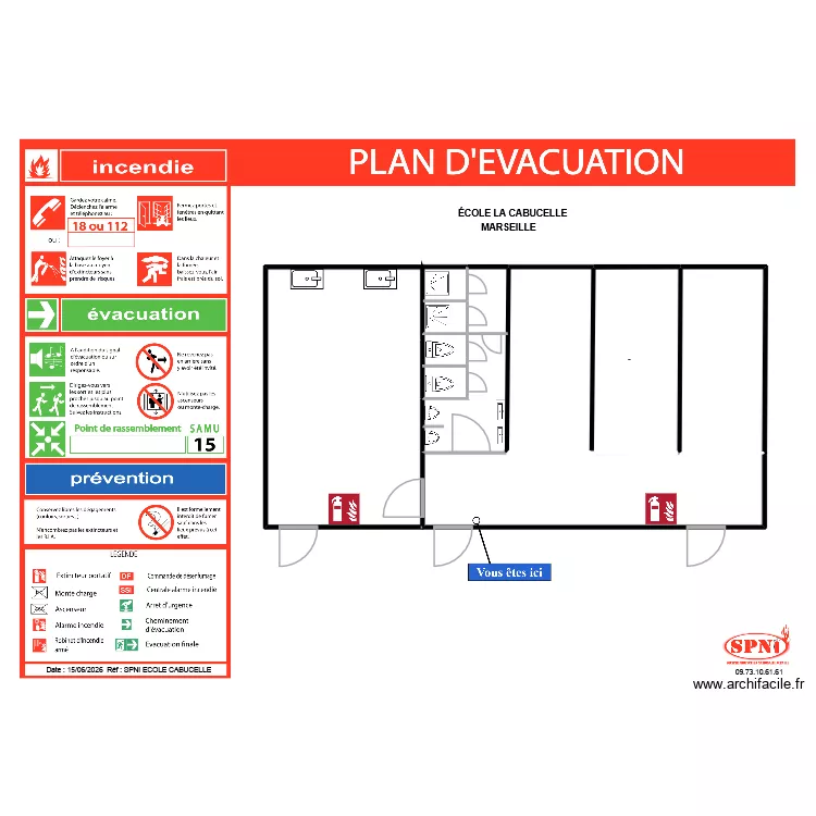 PLAN ECOLE CABUCELLE MARSEILLE 12. Plan de 6 et 1077 m² PLAN ECOLE CABUCELLE MARSEILLE 12. Plan de 6 et 1077 m²
