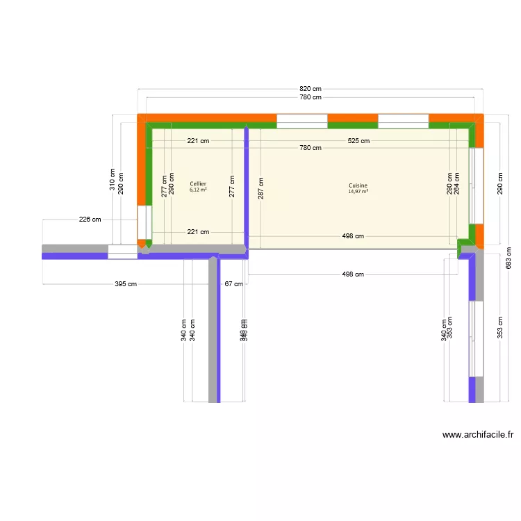 Jeannot - Extension. Plan de 
