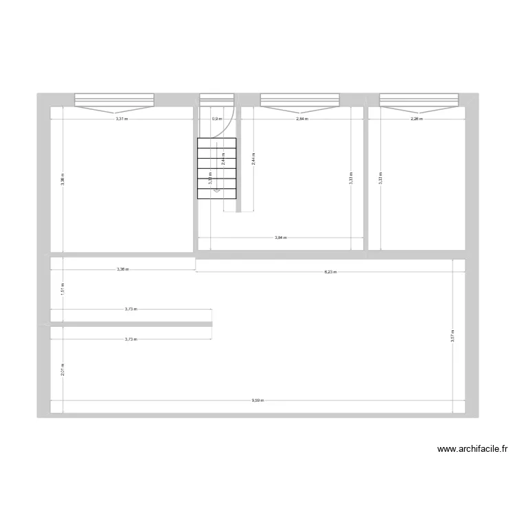 Vottem. Plan de 4  et 65 m²