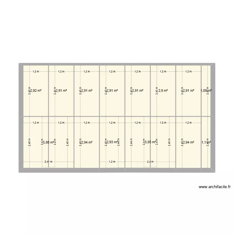 plafond salon placo. Plan de 14  et 43 m²