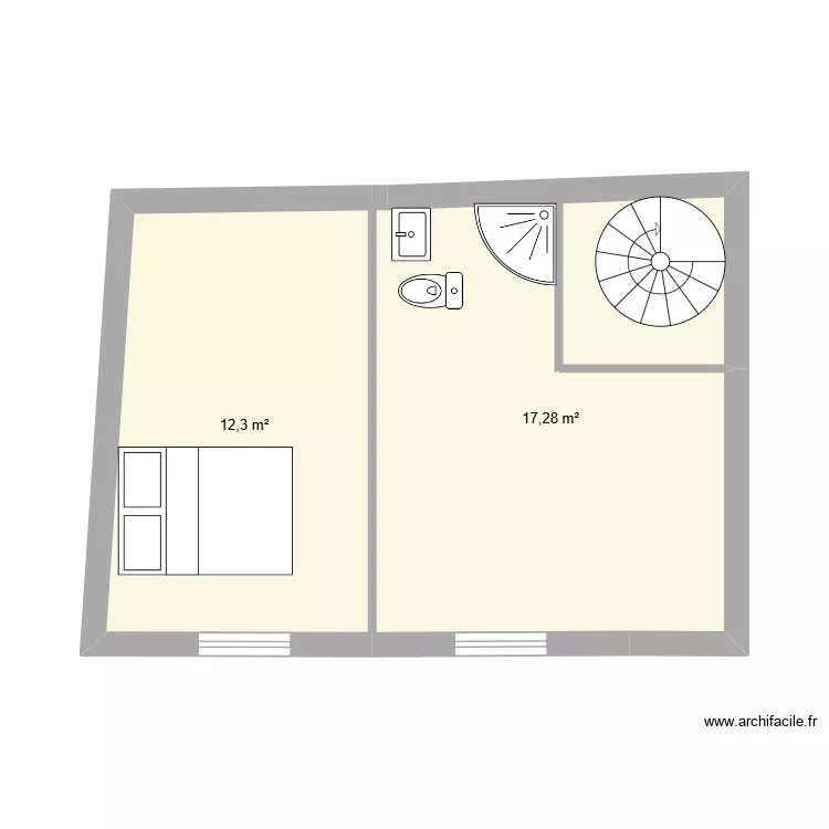 jarretiere 3. Plan de 2  et 30 m²