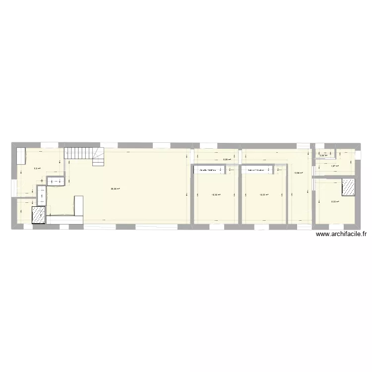 Long&egrave;re PC bis. Plan de 