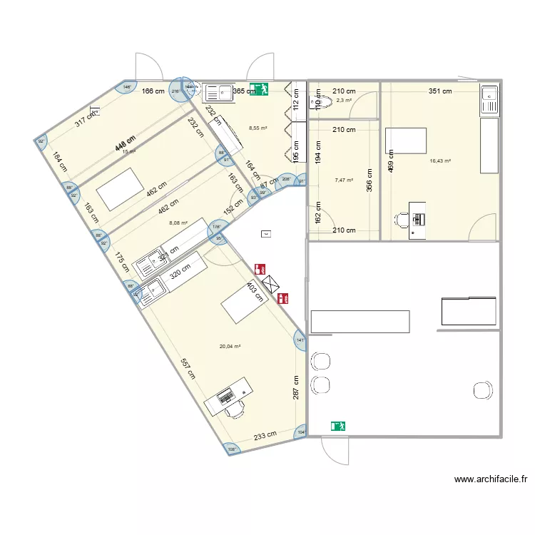 Nouveau  plan clinique . Plan de 