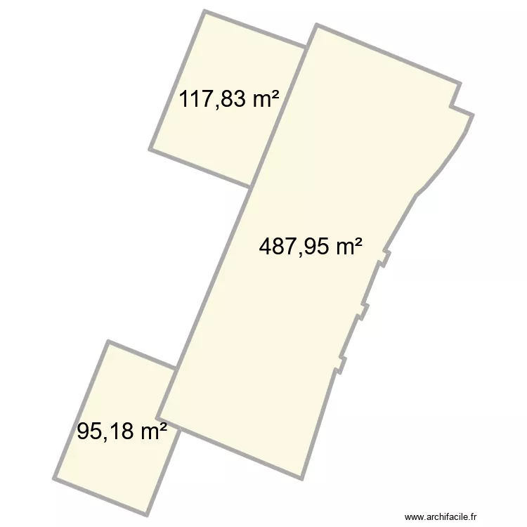 ALTERN 3EME. Plan de 3  et 701 m²