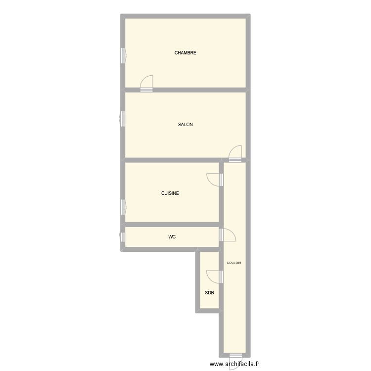 Appart P14. Plan de 5 pièces et 117 m2