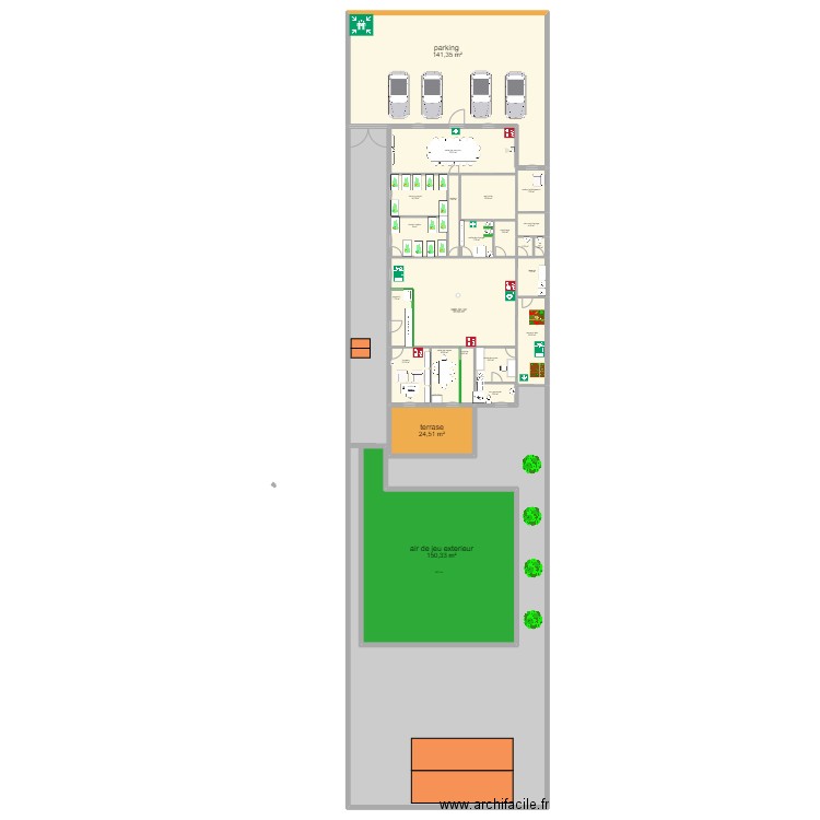 MOUY 3. Plan de 24 pièces et 1091 m2