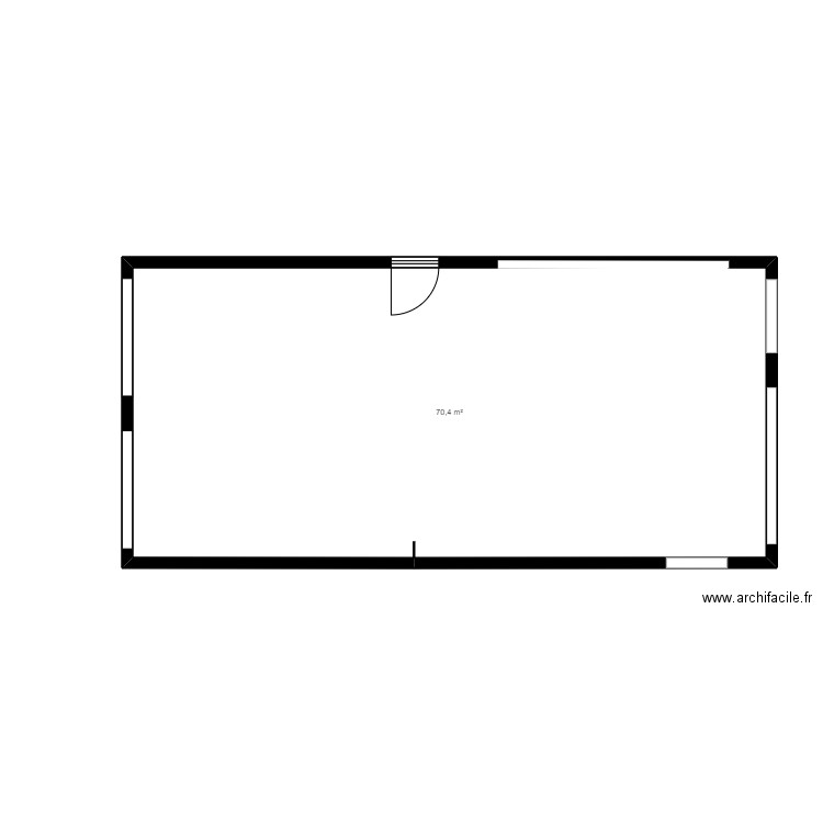 PLAN ETAT DES LIEUX ANDRIEUX 3. Plan de 1 pièce et 70 m2