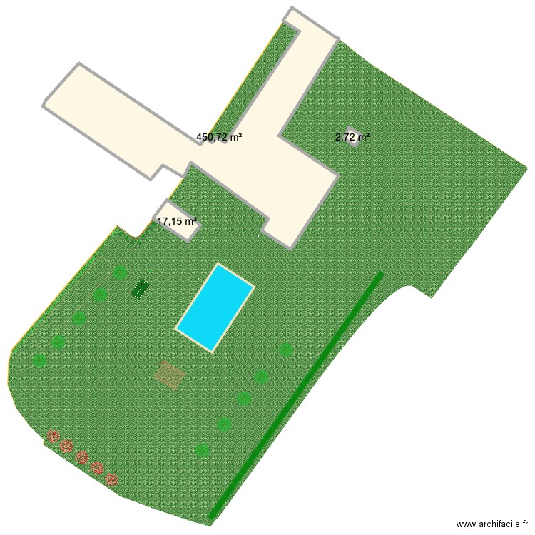 Claire 2. Plan de 3 pièces et 471 m2