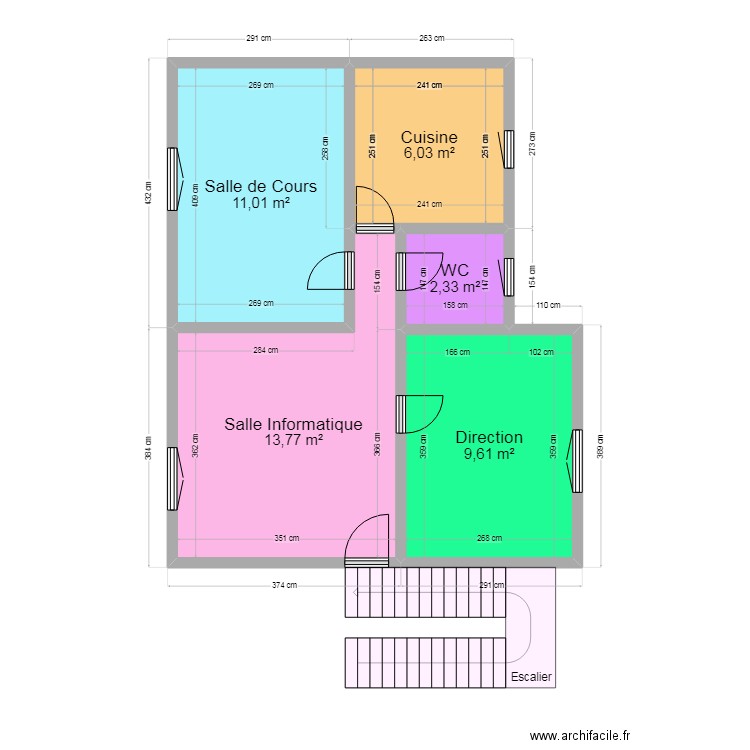 Ecole. Plan de 0 pièce et 0 m2