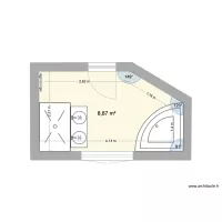 salle de bains &eacute;tage