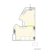 chambre, cuisine, SdB