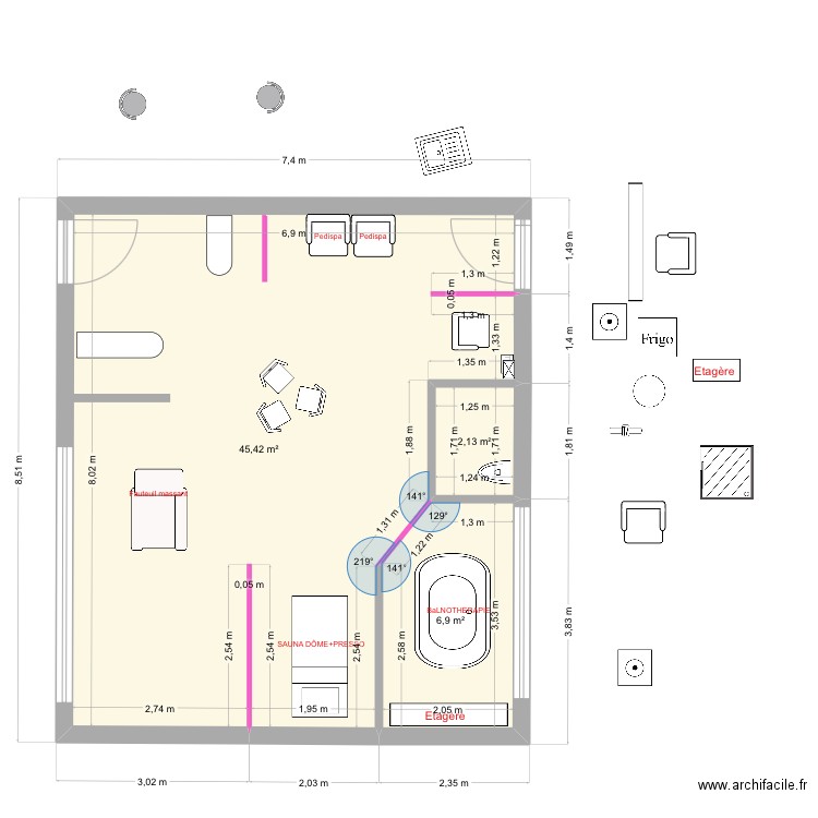 Ahava AUTONOME OPEN 2. Plan de 3 pièces et 54 m2