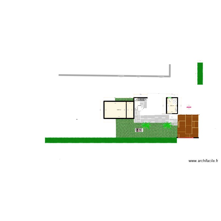 ST FRANCOIS T3 TEST. Plan de 2 pièces et 21 m2
