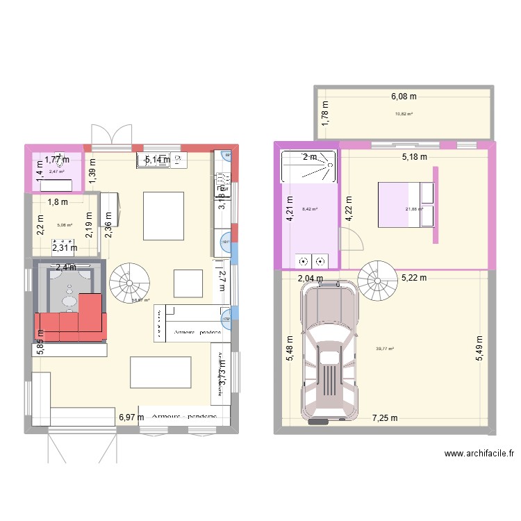 mon garage. Plan de 0 pièce et 0 m2