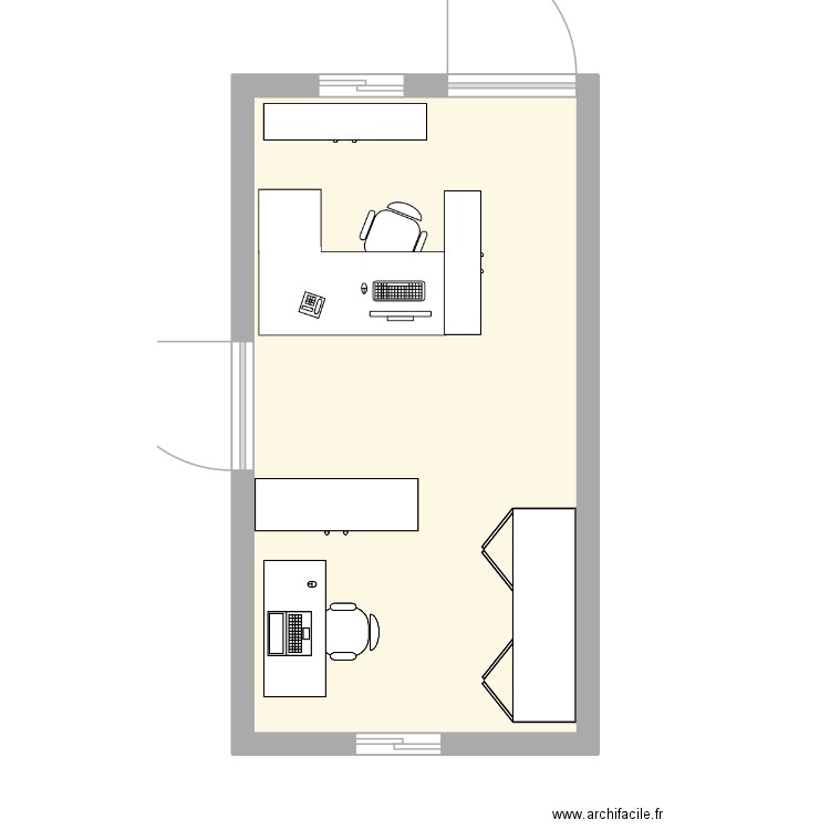 accueil 26. Plan de 1 pièce et 28 m2