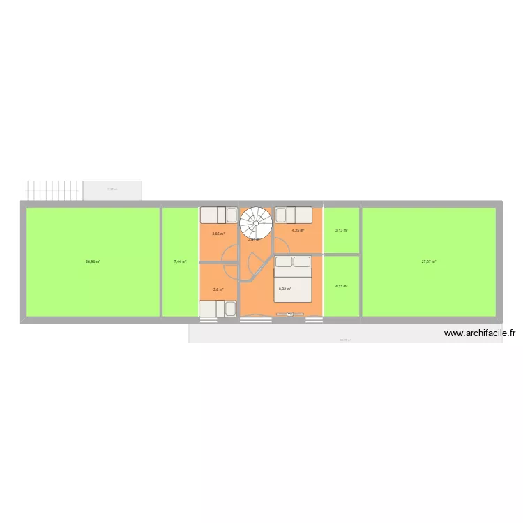 plan def 1. Plan de 16  et 186 m²