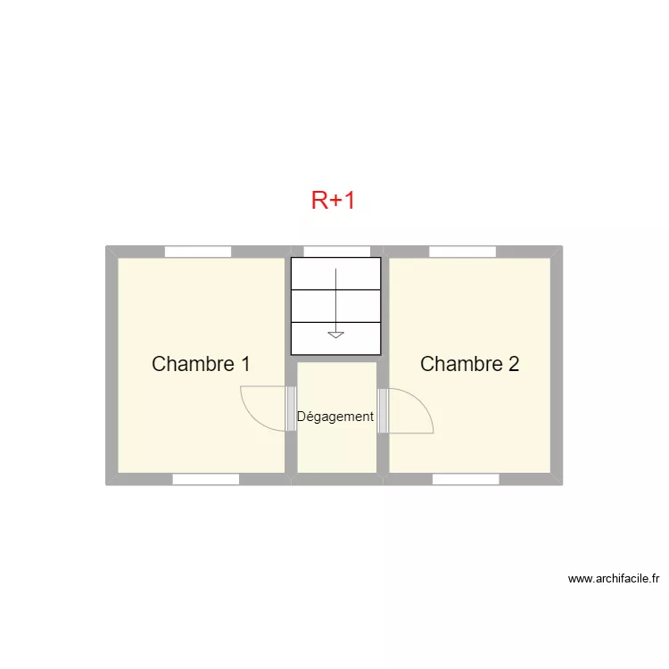PLAN THOMAS R+1. Plan de 