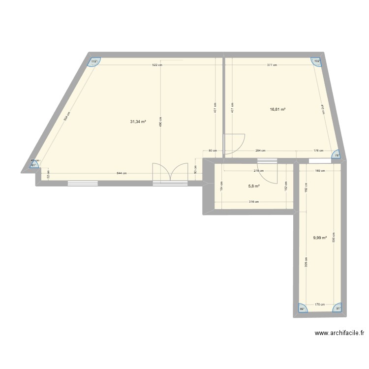 SCI ARIMMO. Plan de 4 pièces et 64 m2