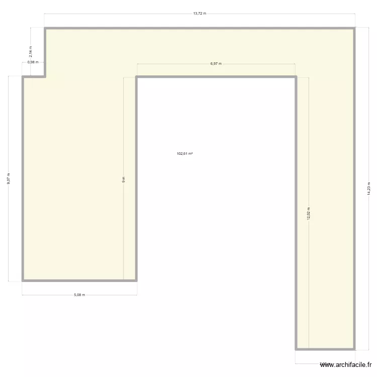 terasse_louvres. Plan de 1  et 103 m²