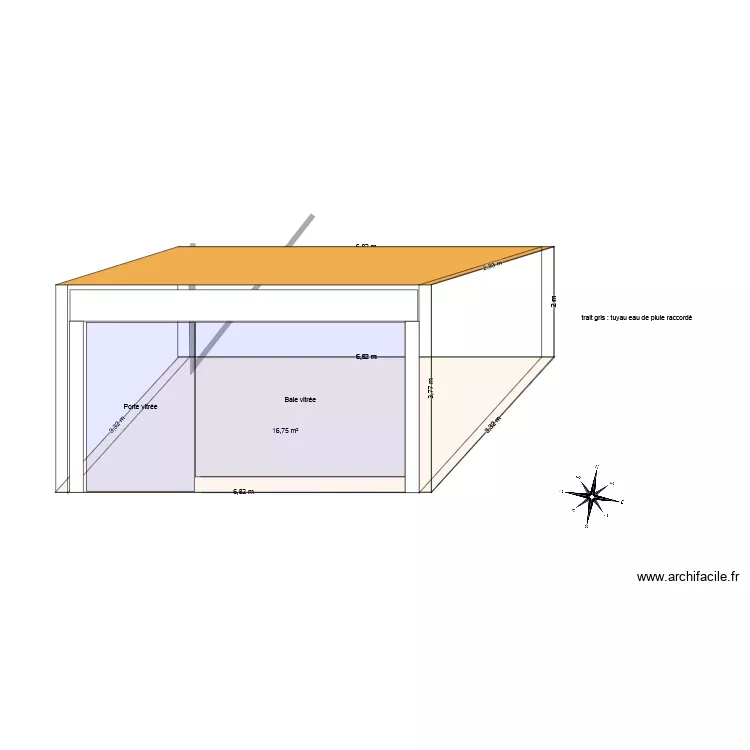 Sol v&eacute;randa. Plan de 