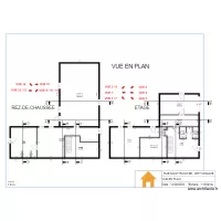 V.RADOUX - VUE EN PLAN - 1/100
