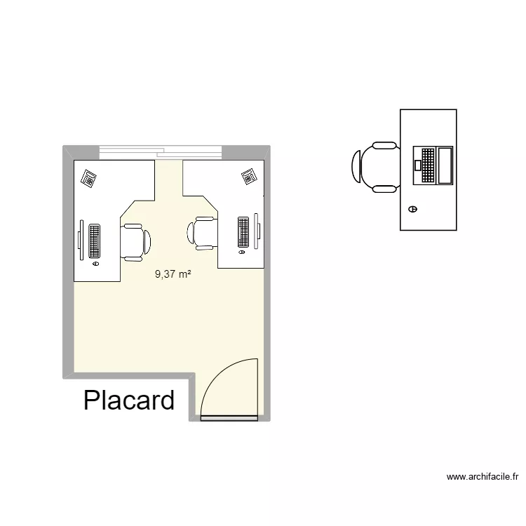 BUREAU AMENAGEMENT. Plan de 