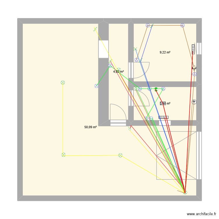 OTMAN. Plan de 4 pièces et 69 m2