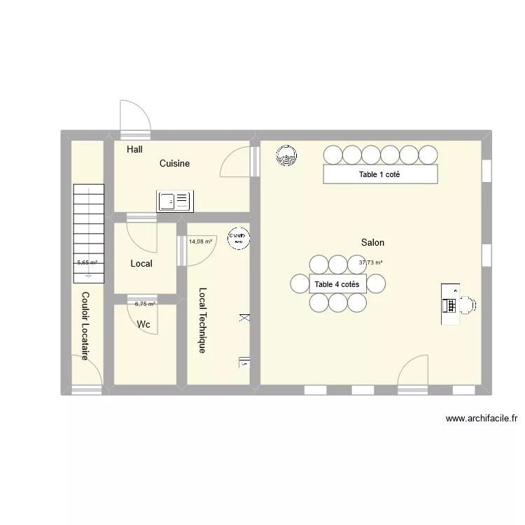 salon barvaux. Plan de 