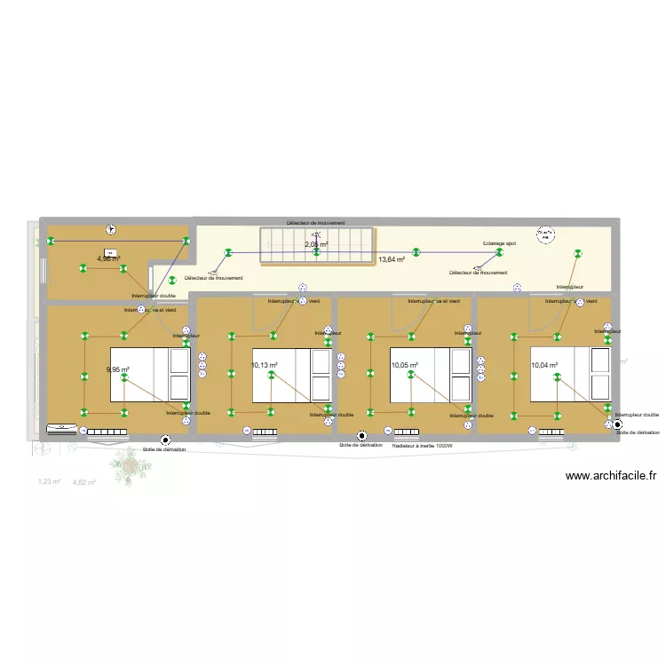 Momo Maurice 1. Plan de 13  et 118 m²