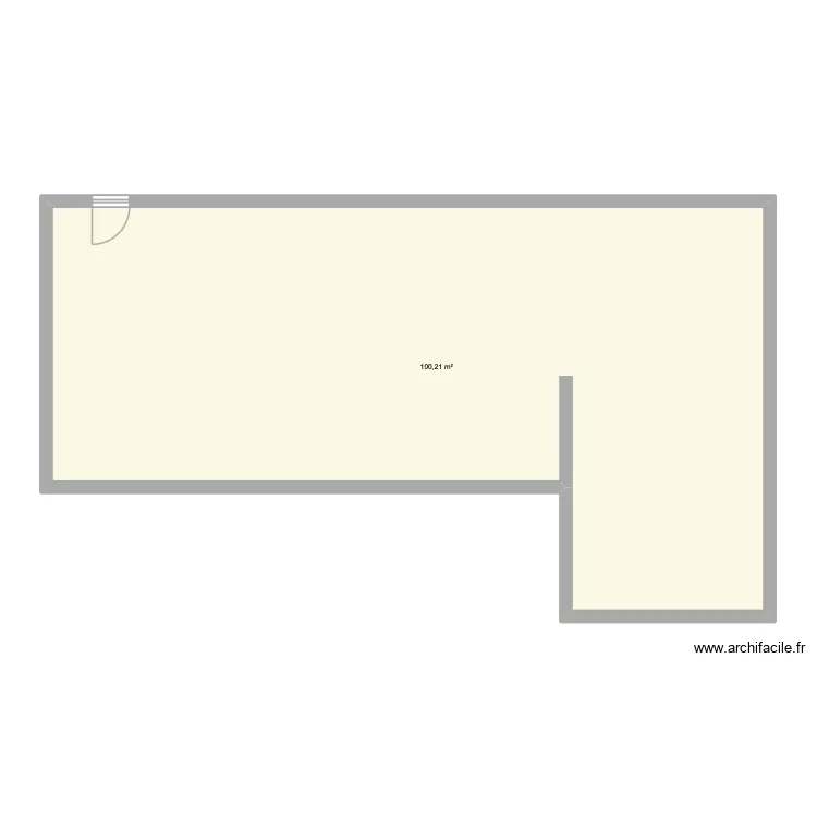 arbanats. Plan de 1  et 100 m²