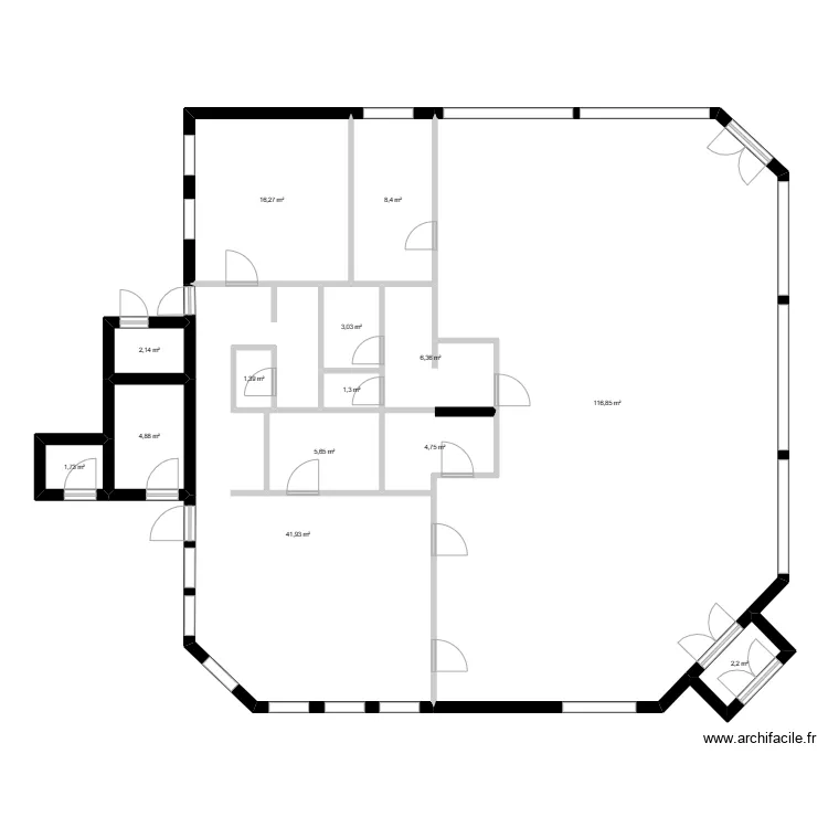 LA VALETTE AVANT TRAVAUX. Plan de LA VALETTE AVANT TRAVAUX. Plan de