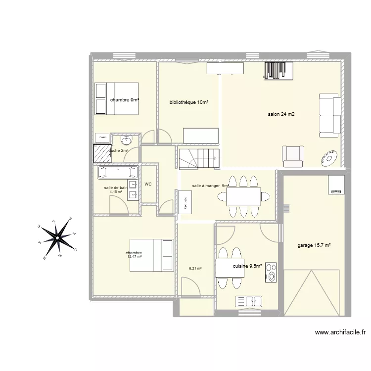 Ozoir rez-de-chaussée. Plan de 12 et 108 m² Ozoir rez-de-chaussée. Plan de 12 et 108 m²