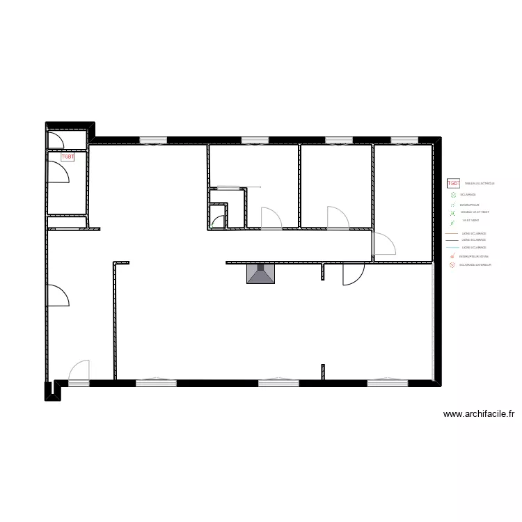 JACQUET ECLAIRAGE nu. Plan de 